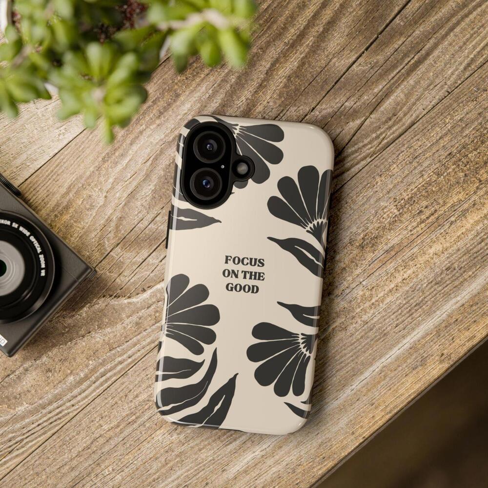 Boho Floral iPhone Case: Tough, Protective Phone Cover - Focus on the Good